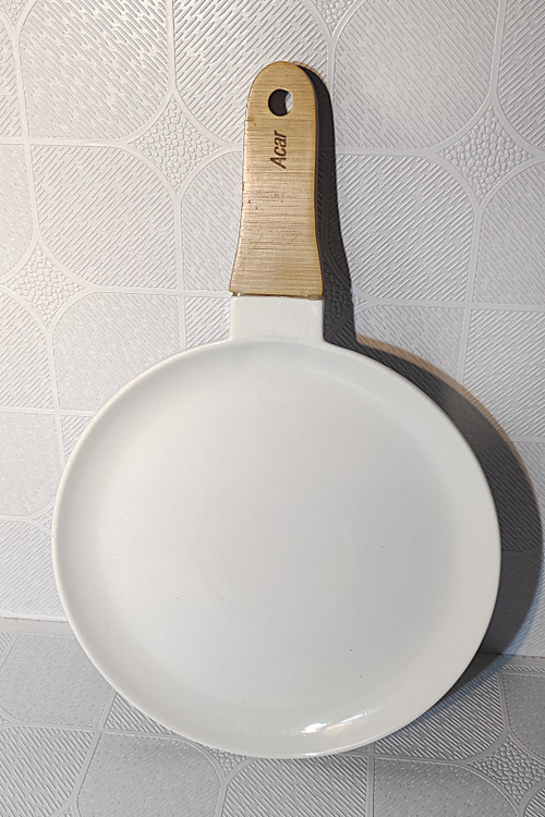 ماهیتابه سرامیکی گرد دست بامبو Acar کد ۰۰۱