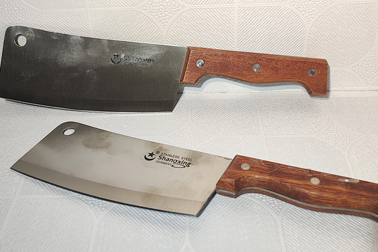 ساطور دسته چوبی