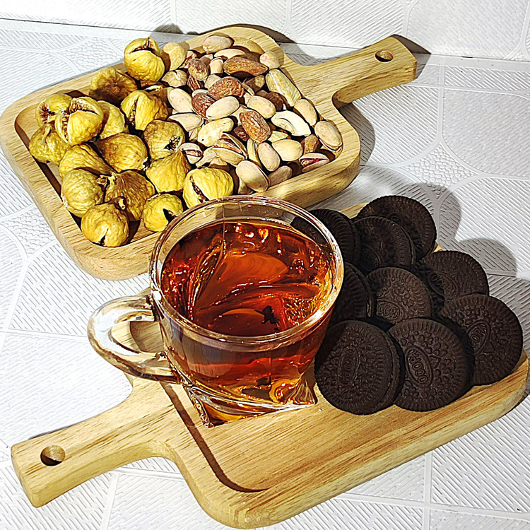 زیر لیوانی مربع چوبی راکتی