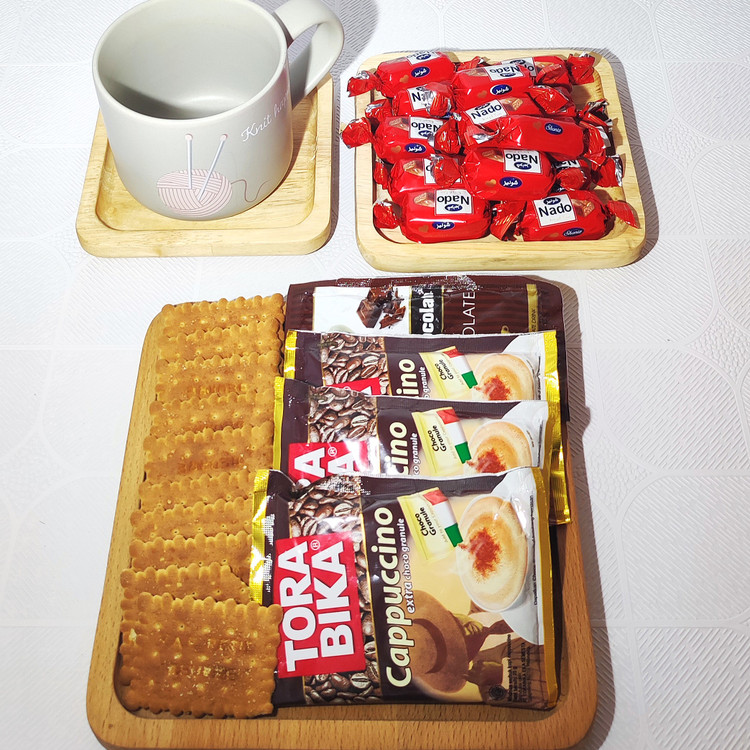 خرید سینی چوبی مربع