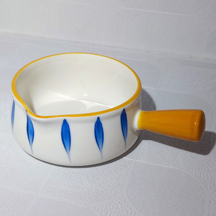 کاسه دسته دار آبی