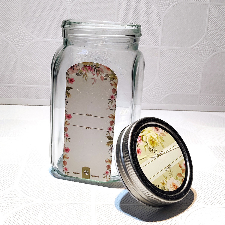 بانکه شیشه ای درب استیل