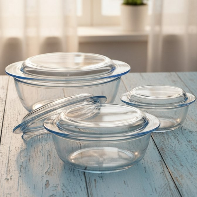 قیمت و خرید ظرف پیرکس درب دار