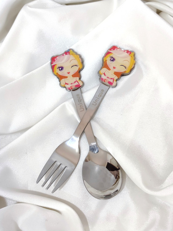 قیمت و خرید قاشق چنگال کودک استیل برند یونیک