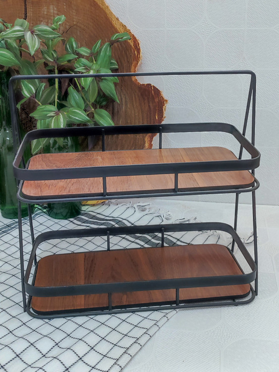 قیمت و خرید استند مستطیل کوچک فلزی کف چوبی مارک ماری لیز (MaryLiz)