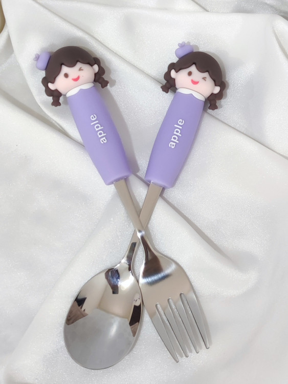 قیمت ست قاشق چنگال کودک مدل دختر
