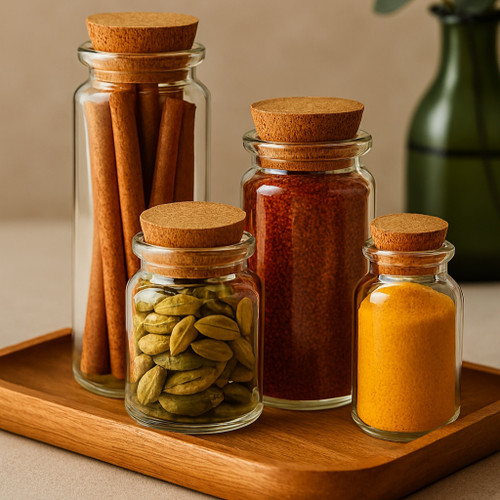 قیمت و خرید بانکه پیرکس با درب چوب پنبه