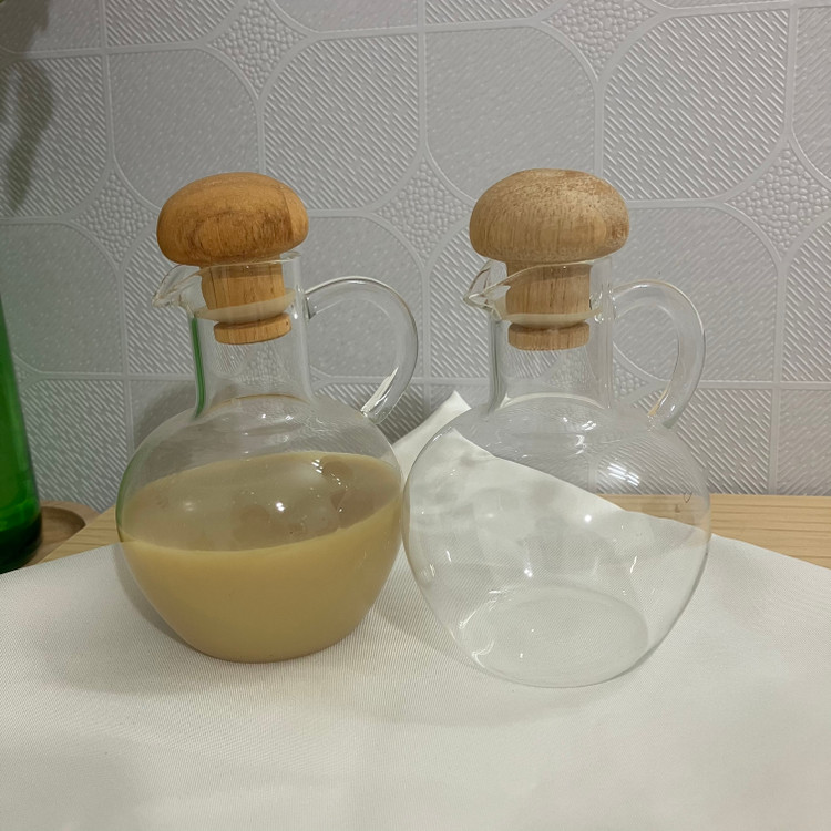 جا آبلیمو و روغن زیتون پیرکس با استند چوبی