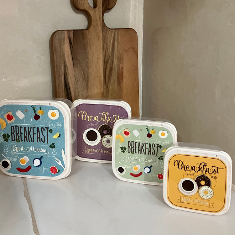 ظرف نگهدارنده هوبی لایف مدل Fun Box مجموعه 4 عددی