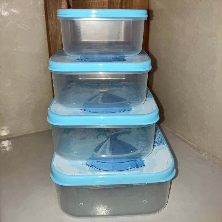 ظرف نگهدارنده هوبی لایف مدل Fun Box مجموعه 4 عددی