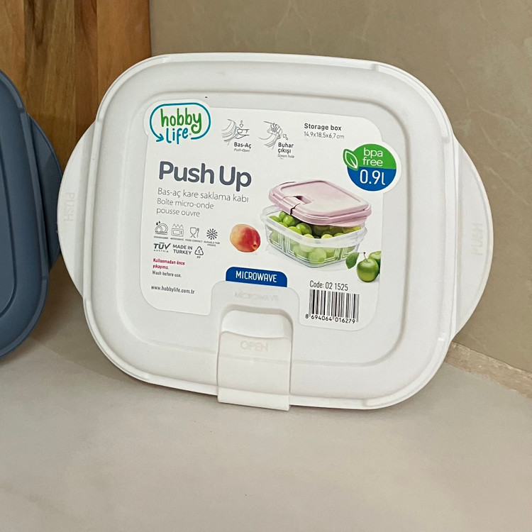 ظرف نگهدارنده هوبی لایف مدل push up | ظرف نگهدارنده مایکروویو هوبی لایف