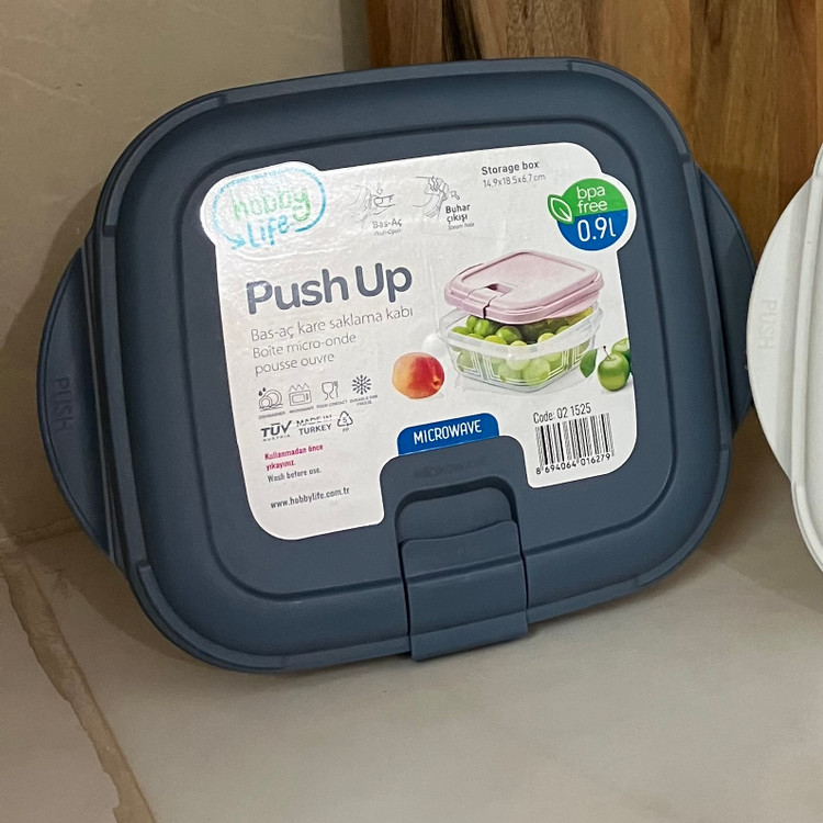 ظرف نگهدارنده هوبی لایف مدل push up | ظرف نگهدارنده مایکروویو هوبی لایف
