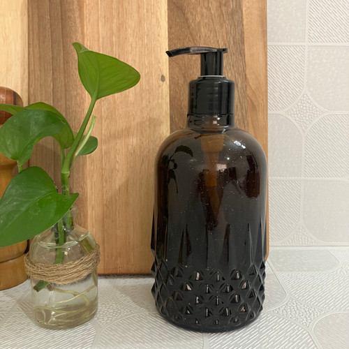 جا مایع پمپی شیشه ای