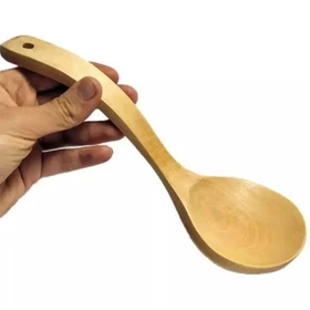 ملاقه چوبی دسته بلند