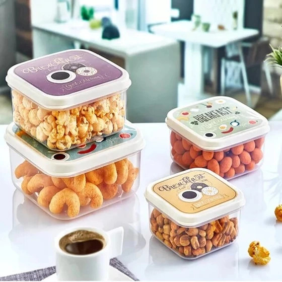 ظرف نگهدارنده هوبی لایف مدل Fun Box مجموعه 4 عددی