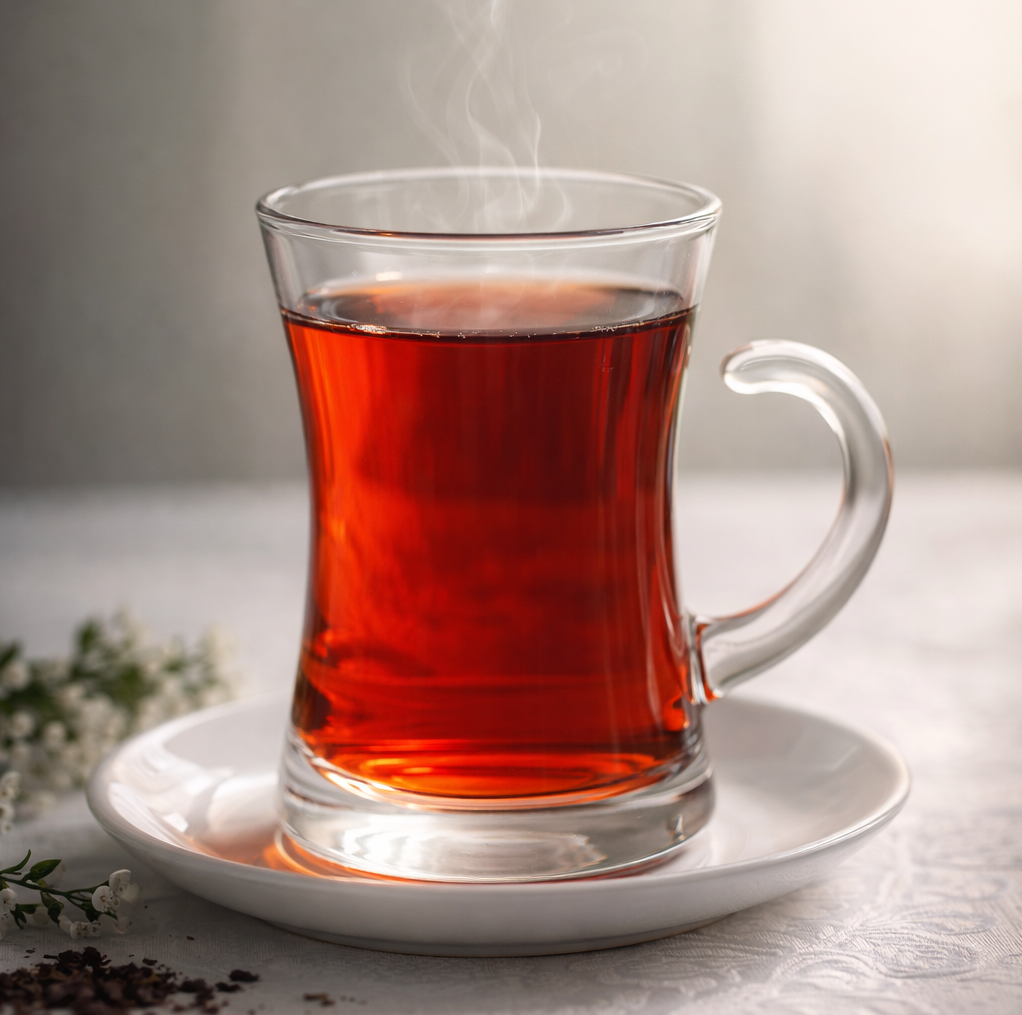 استکان دلی گلس کد TZ415 | استکان دسته دار ۱۰۰ میل دلی گلس مدل ساده