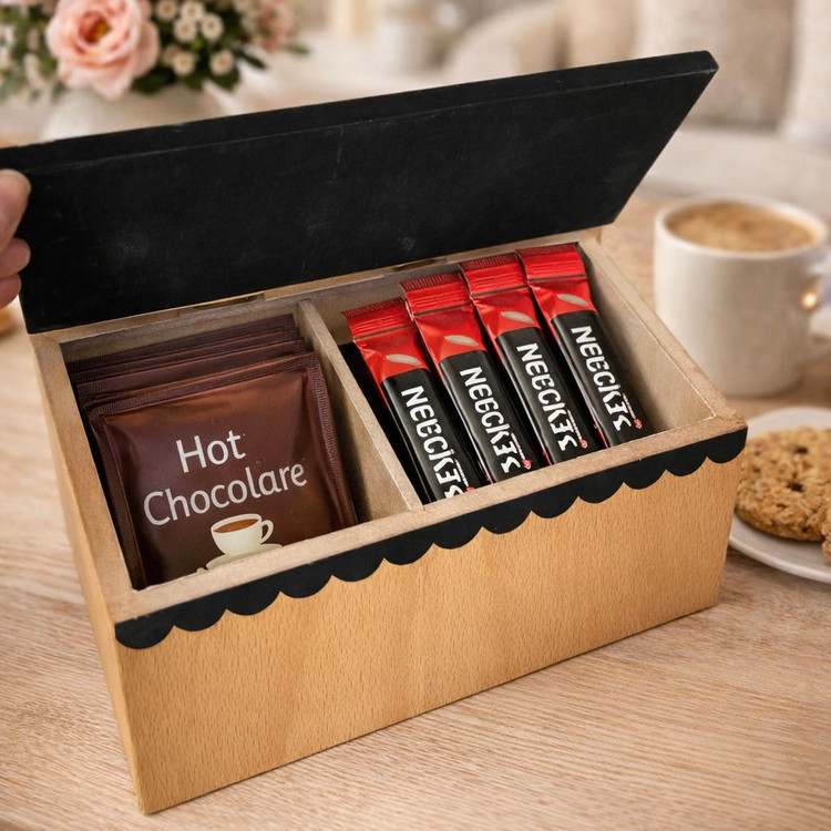 تی بگ چوبی مایا دو خانه مدل coffee house | تیباکس چوبی مایا دوخانه