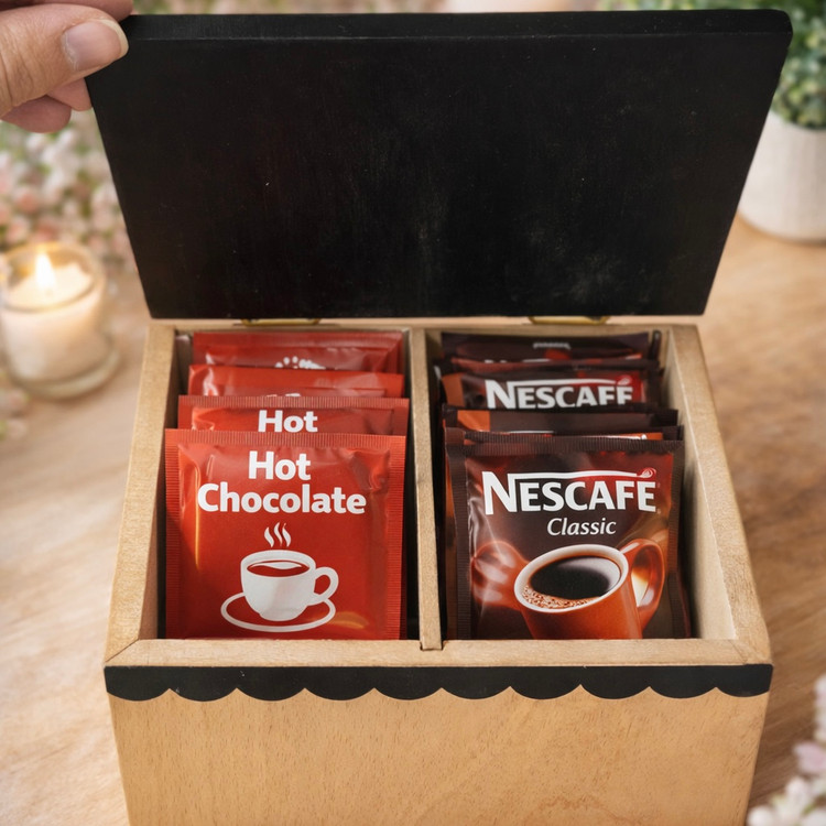 تی بگ چوبی مایا دو خانه مدل coffee house | تیباکس چوبی مایا دوخانه